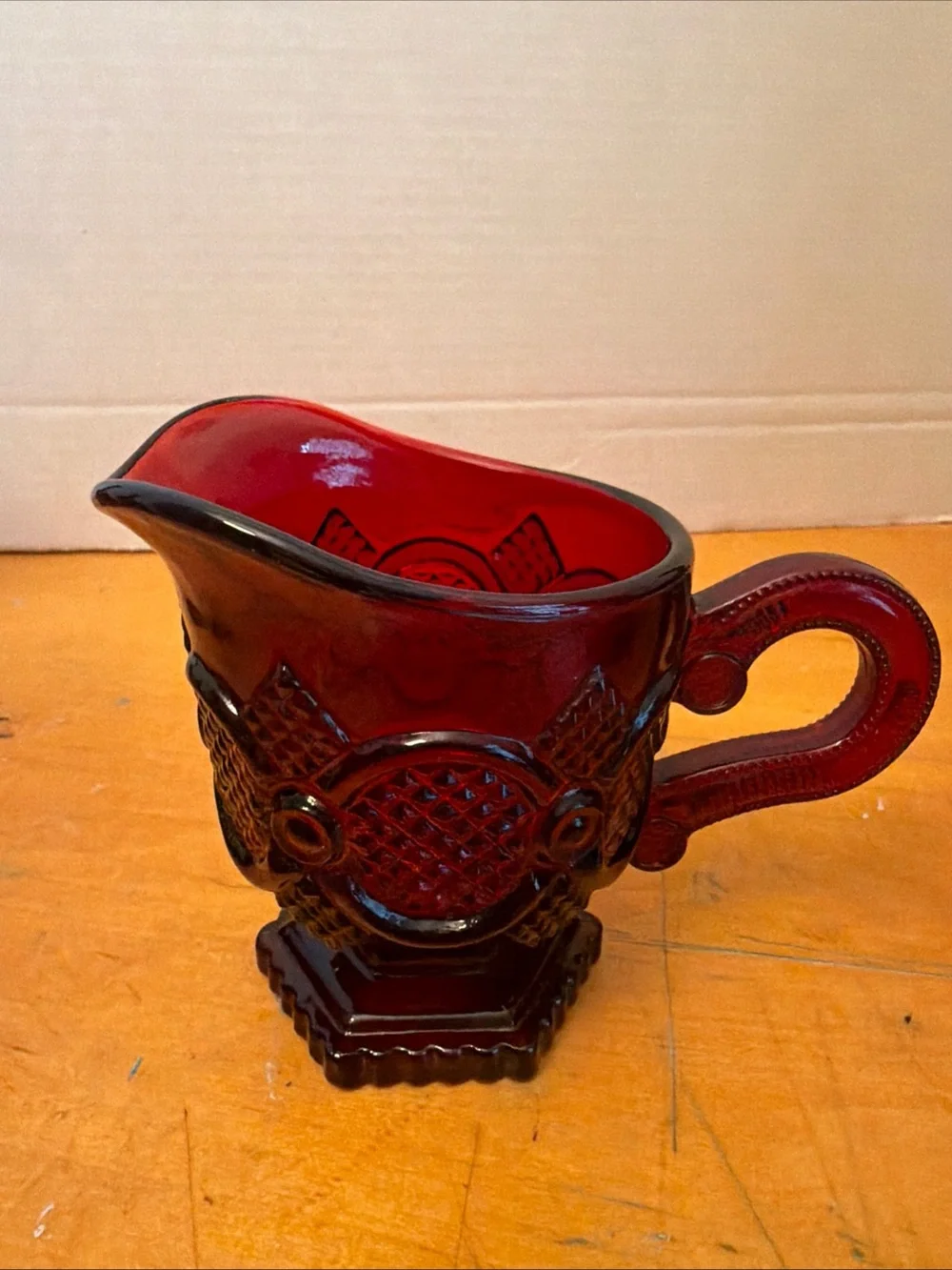 Avon 1876 red glass collection.